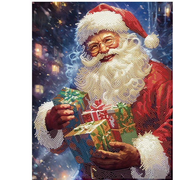 Diamond Dotz Dots Santa Christmas Gifts DD4.391 Art Kit 13.8 x 17.1 NEW - Picture 2 of 6